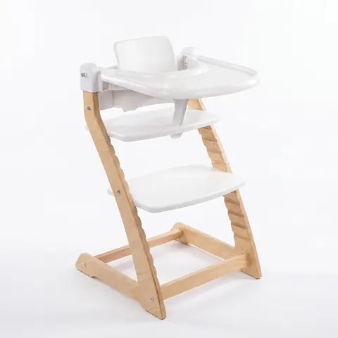 Fornel chair in Natural fitted with the white Baby Set